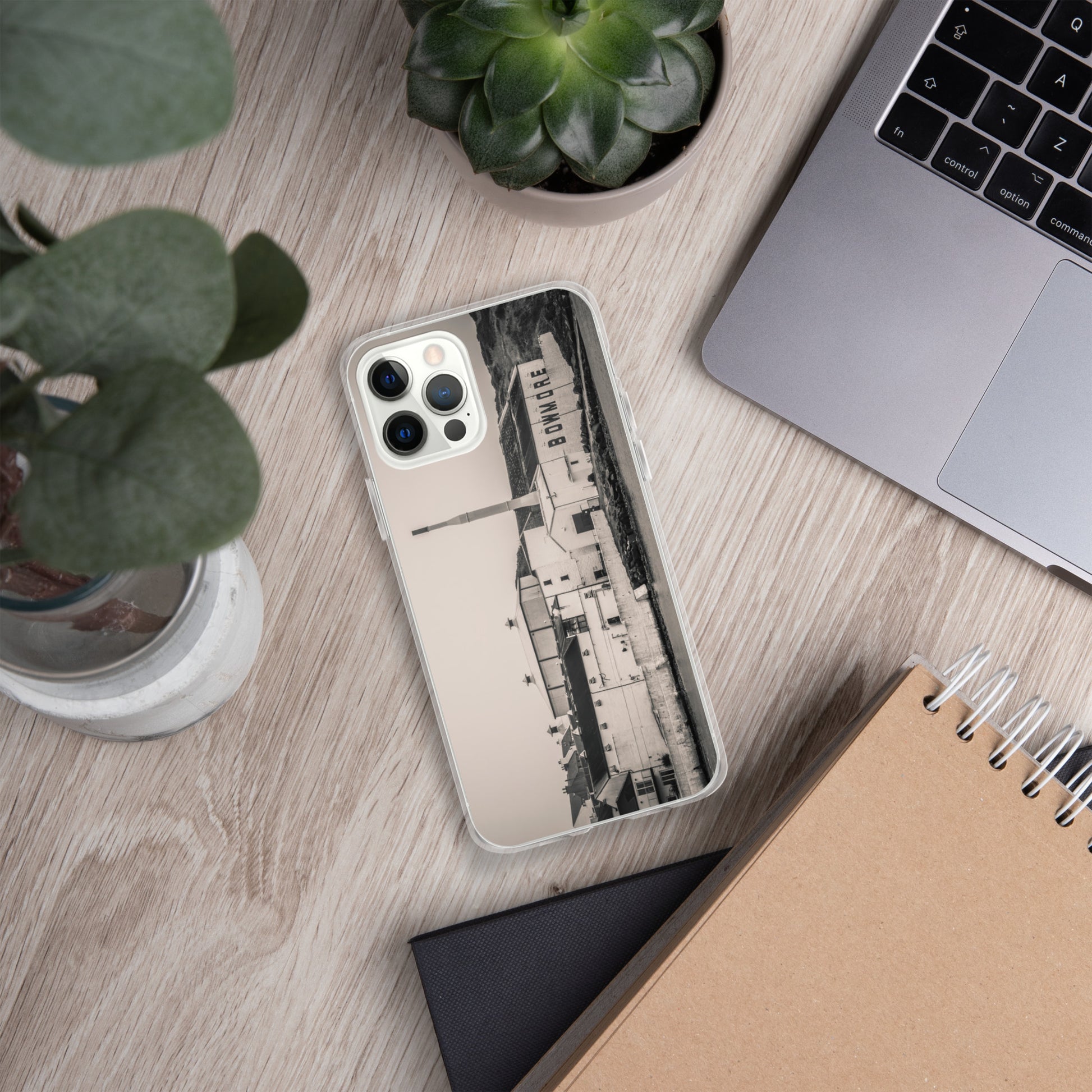 Bowmore Distillery Black White Clear Case for iPhone®