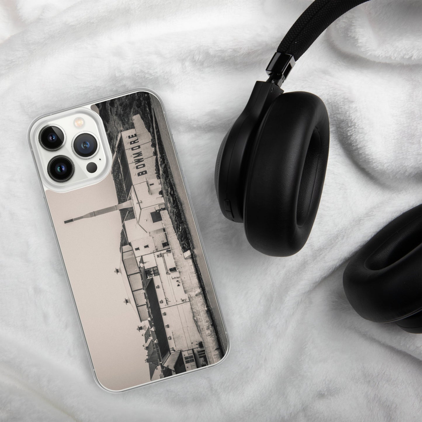 Bowmore Distillery Black White Clear Case for iPhone®