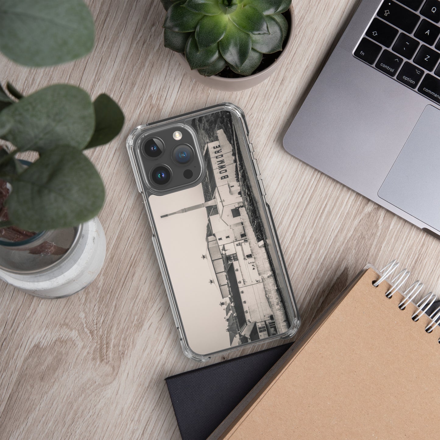 Bowmore Distillery Black White Clear Case for iPhone®