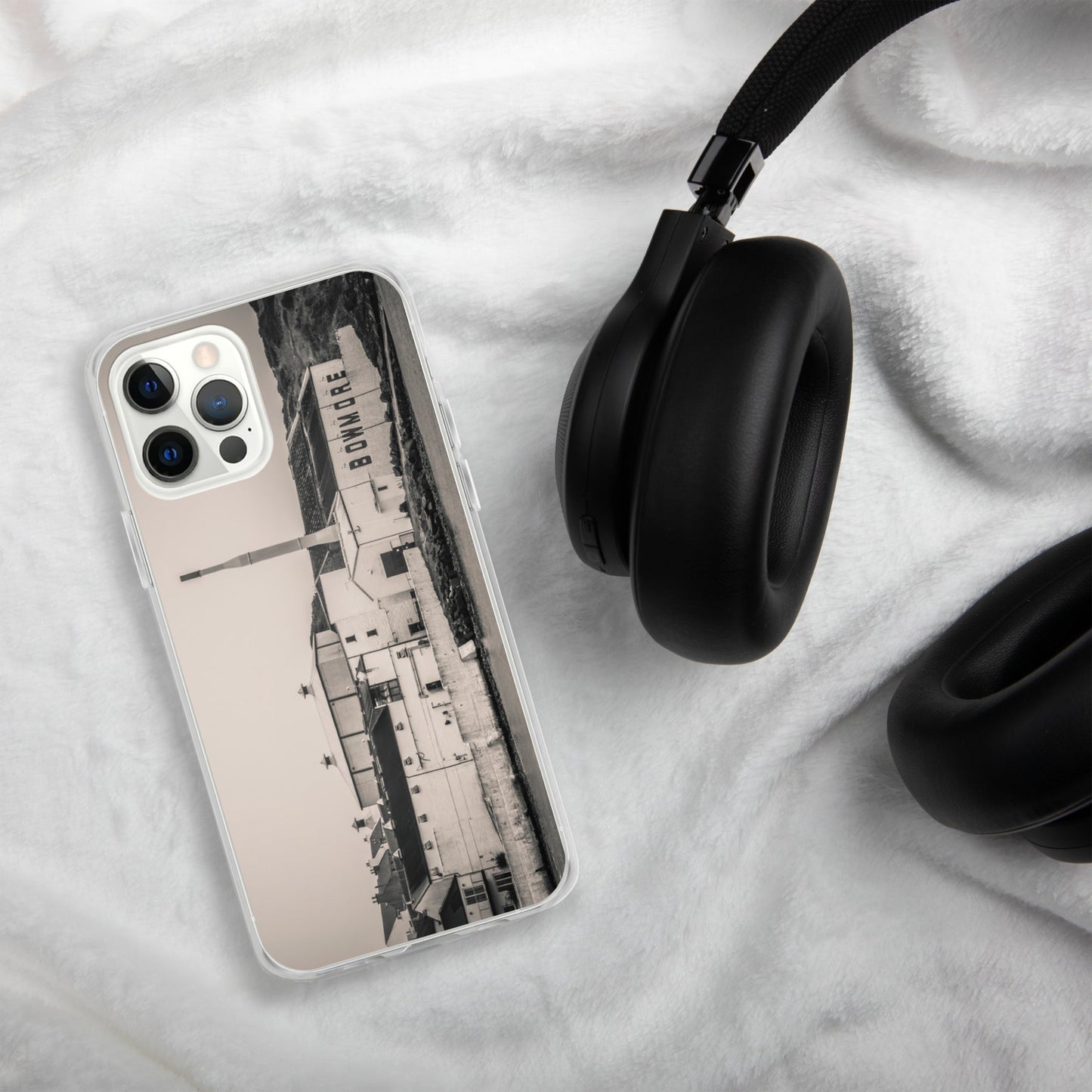 Bowmore Distillery Black White Clear Case for iPhone®