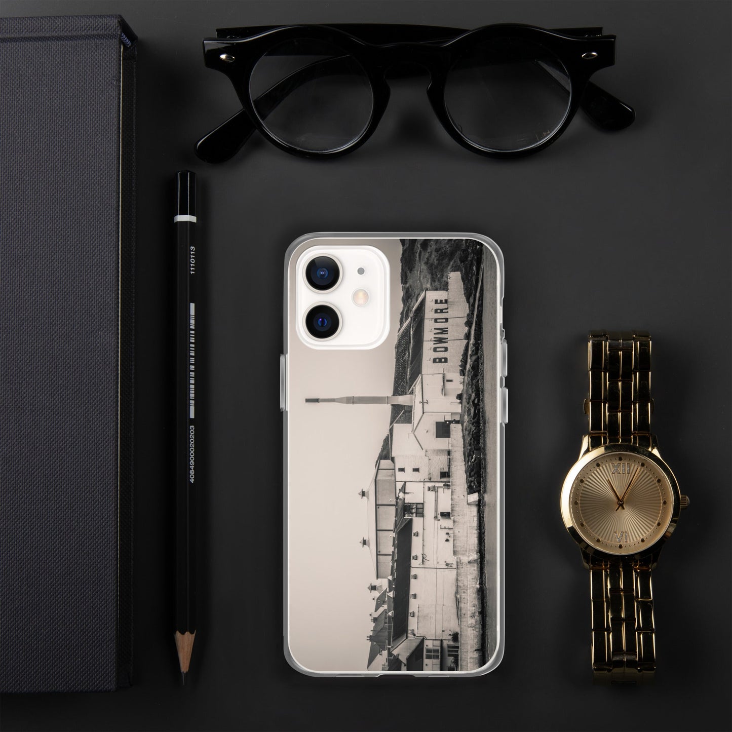 Bowmore Distillery Black White Clear Case for iPhone® iPhone 12