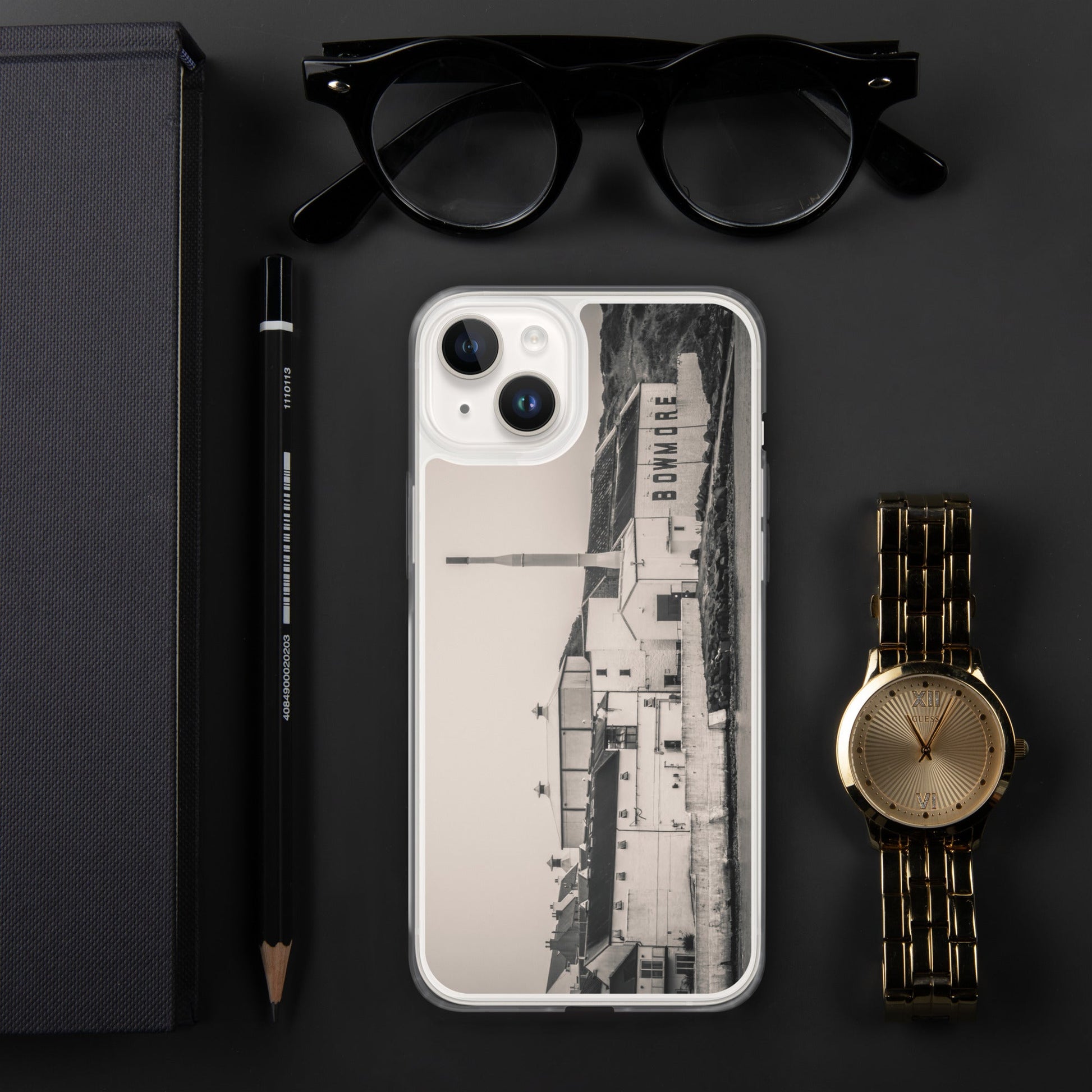 Bowmore Distillery Black White Clear Case for iPhone® iPhone 14 Plus