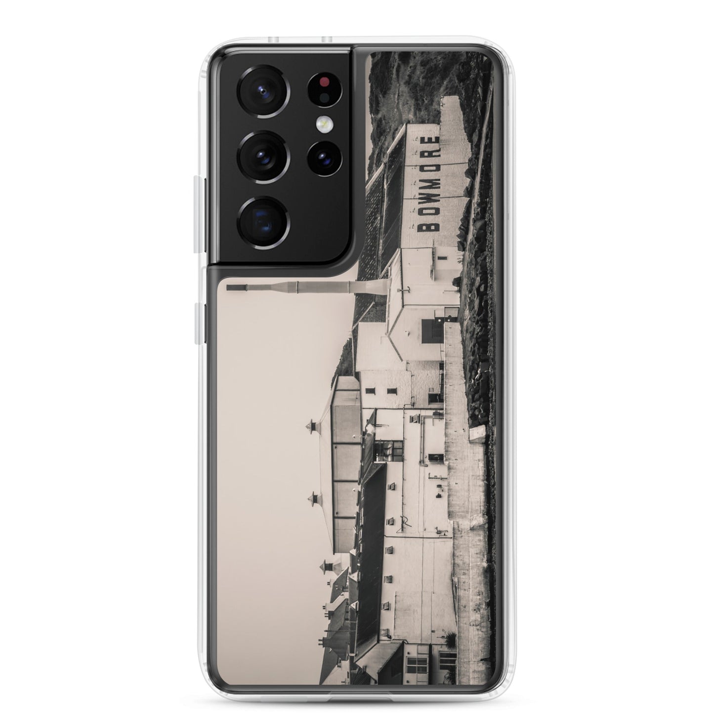 Bowmore Distillery Black White Clear Case for Samsung® Samsung Galaxy S21 Ultra