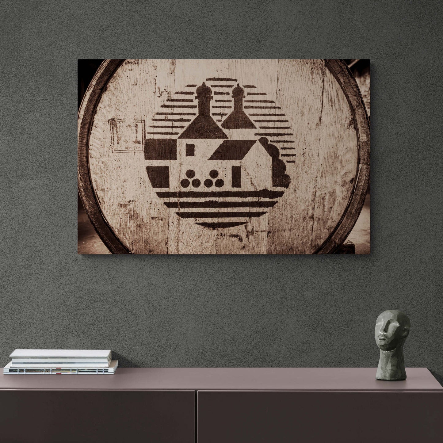 Bowmore Distillery Cask Canvas 36"x24" / White Wrap