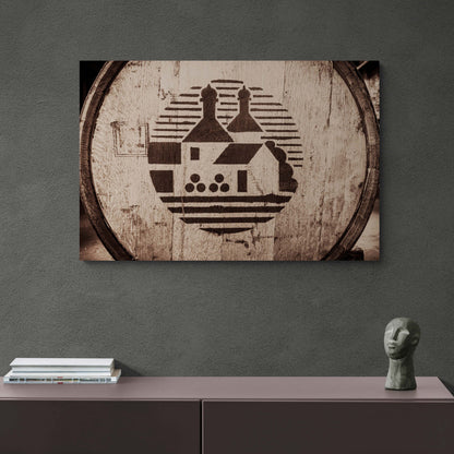 Bowmore Distillery Cask Canvas 36"x24" / White Wrap