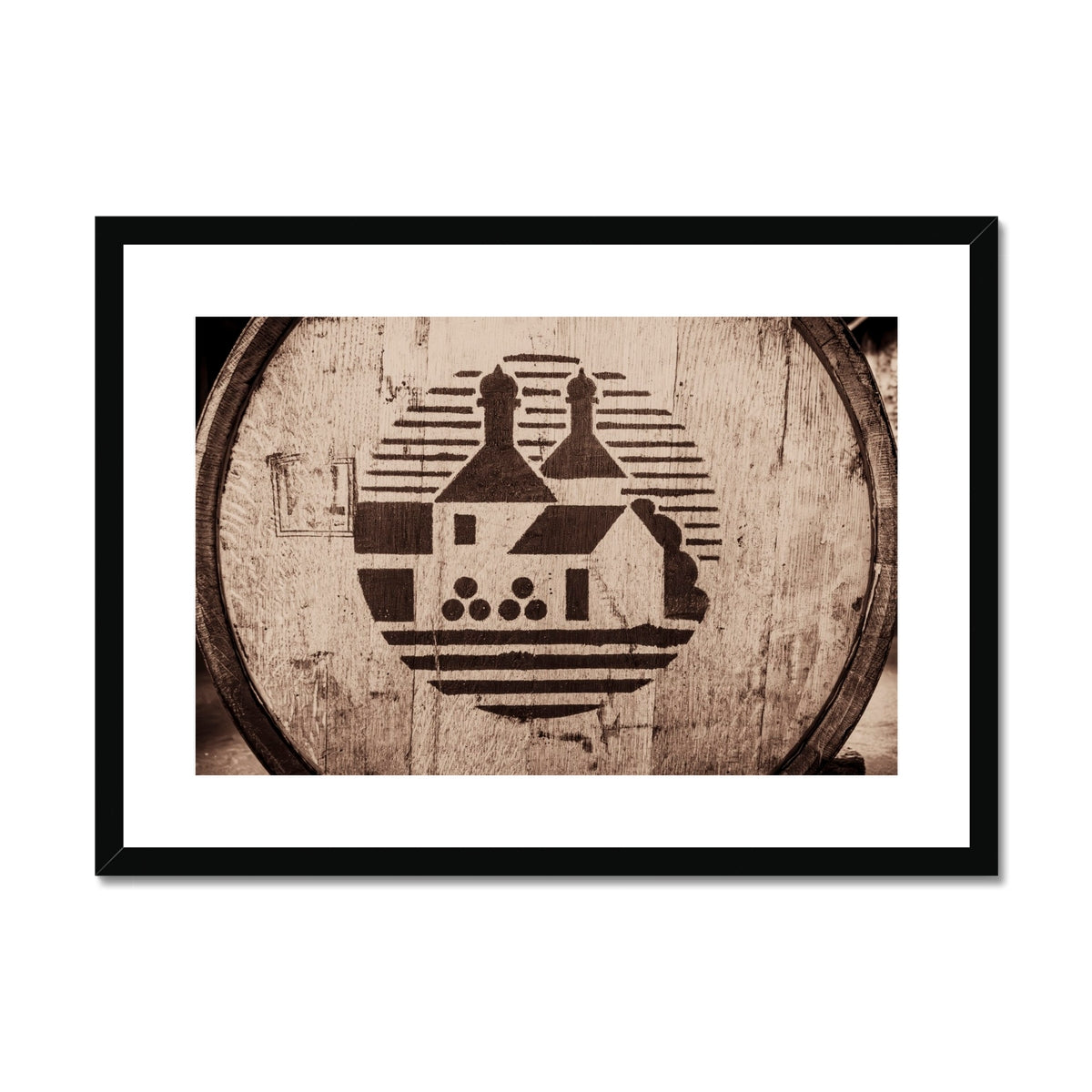 Bowmore Distillery Cask Framed & Mounted Print
