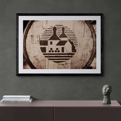 Bowmore Distillery Cask Framed & Mounted Print 36"x24" / Black Frame