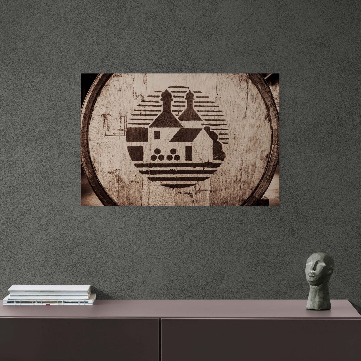 Bowmore Distillery Cask Photographic Print 30"x20"