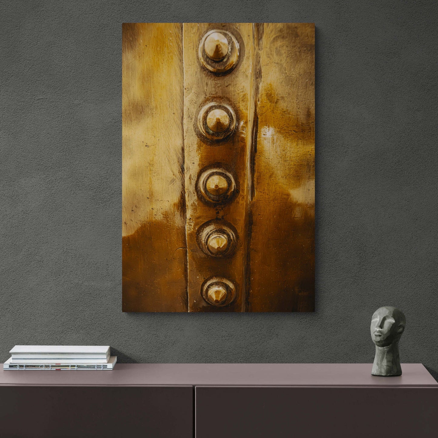 Bowmore Distillery Copper Kettle Rivets Canvas 24"x36" / White Wrap