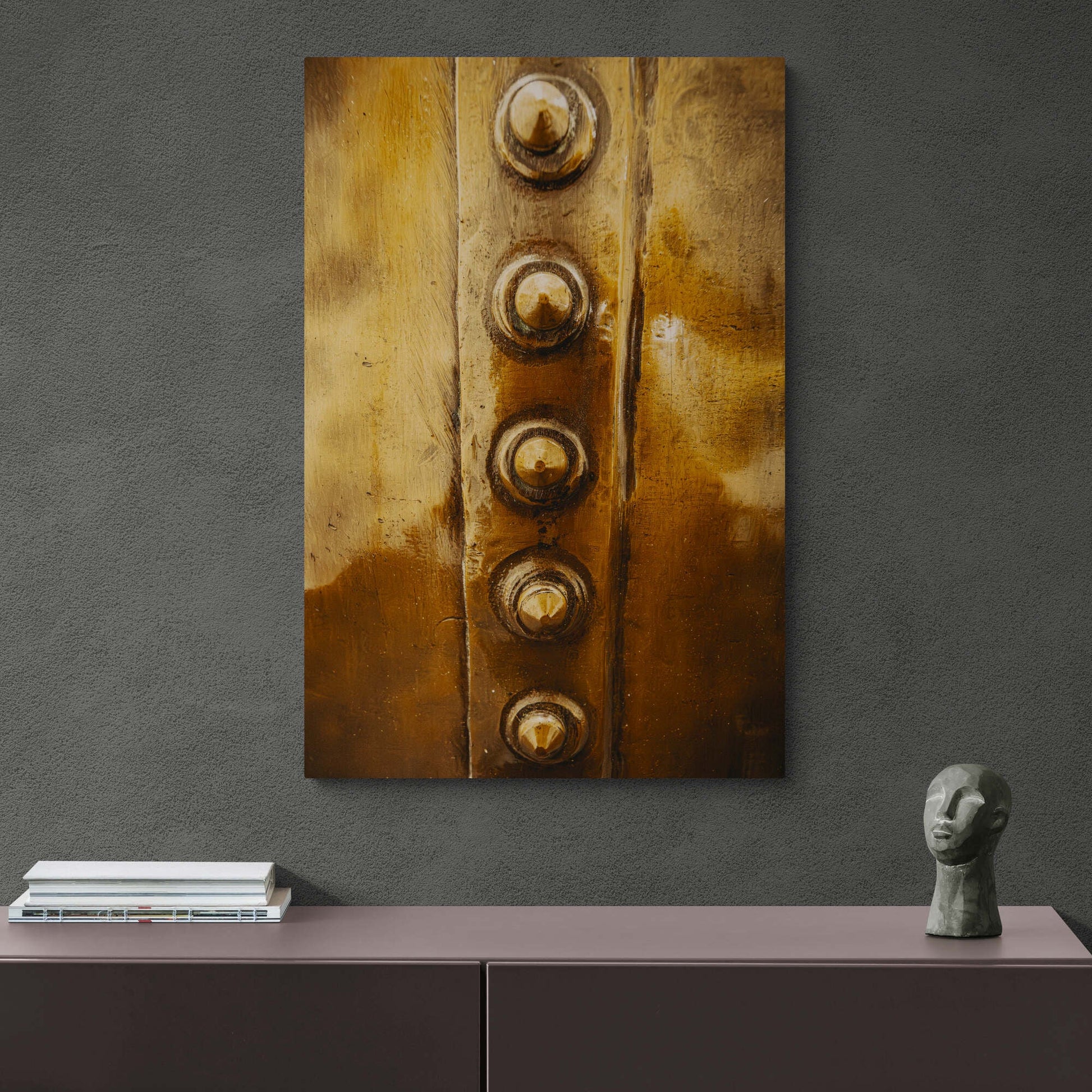 Bowmore Distillery Copper Kettle Rivets Canvas 24"x36" / White Wrap