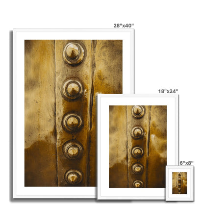 Bowmore Distillery Copper Kettle Rivets Framed & Mounted Print