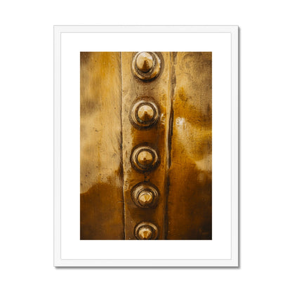 Bowmore Distillery Copper Kettle Rivets Framed & Mounted Print 18"x24" / White Frame