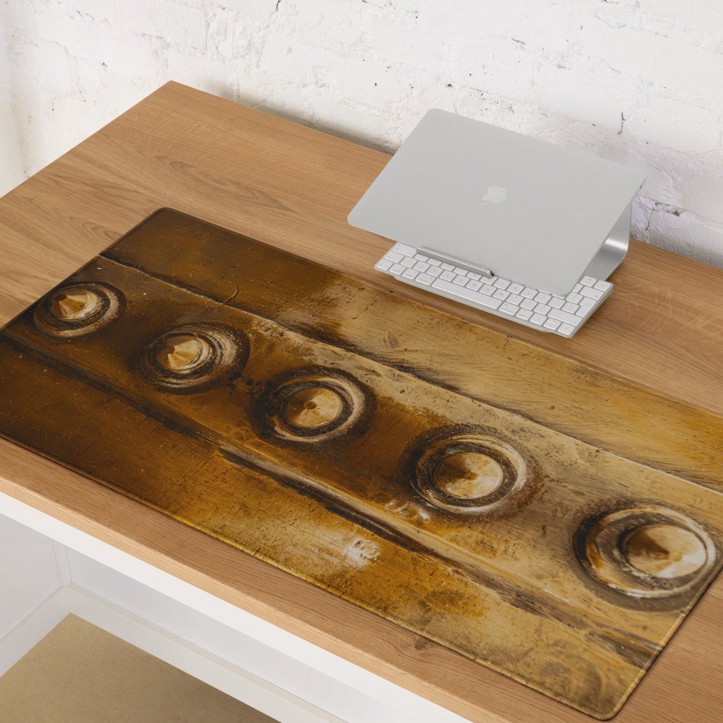 Bowmore Distillery Copper Kettle Rivets Gaming Mouse Pad 36″×18″