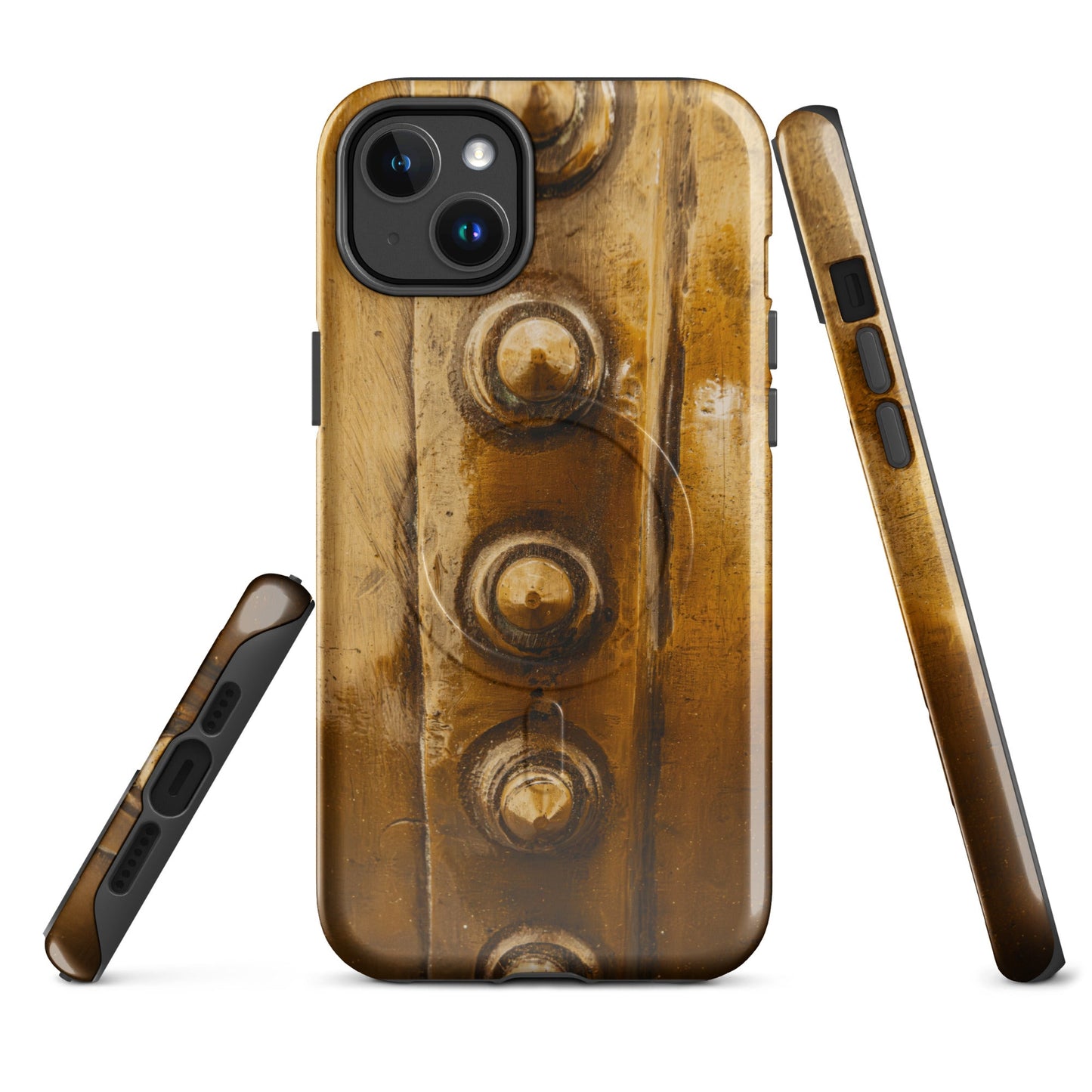 Bowmore Distillery Copper Kettle Rivets MagSafe® Tough Case for iPhone® Glossy / iPhone 14 Plus