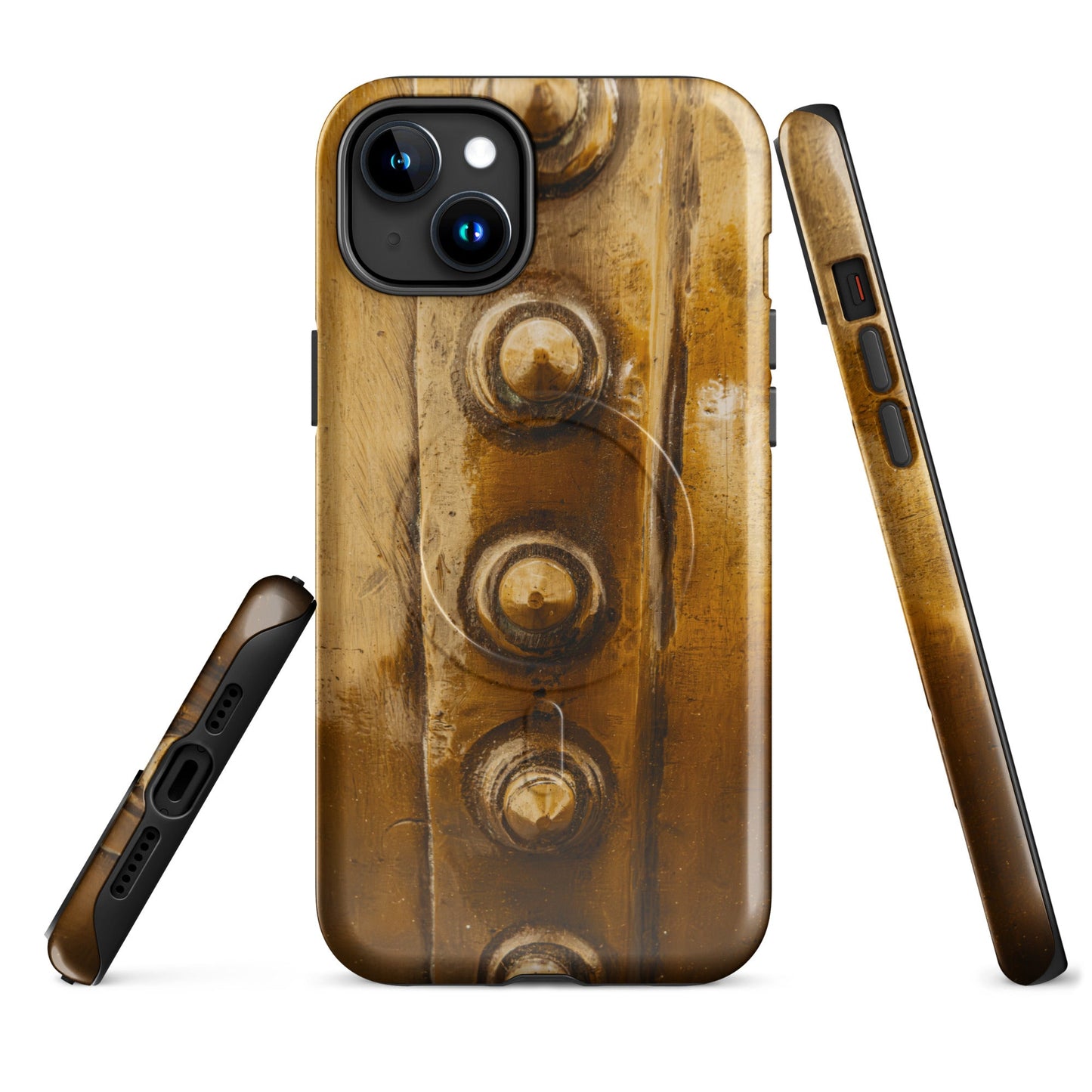 Bowmore Distillery Copper Kettle Rivets MagSafe® Tough Case for iPhone® Glossy / iPhone 15 Plus