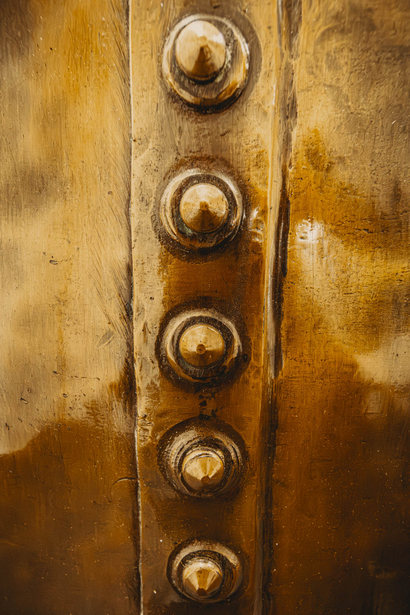 Bowmore Distillery Copper Kettle Rivets Photographic Print