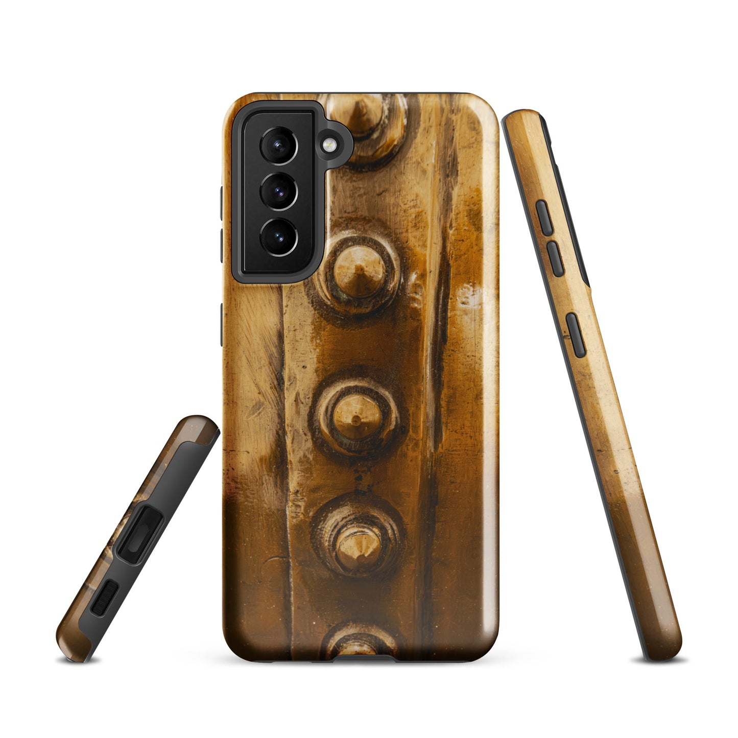 Bowmore Distillery Copper Kettle Rivets Tough Case for Samsung® Glossy / Samsung Galaxy S21