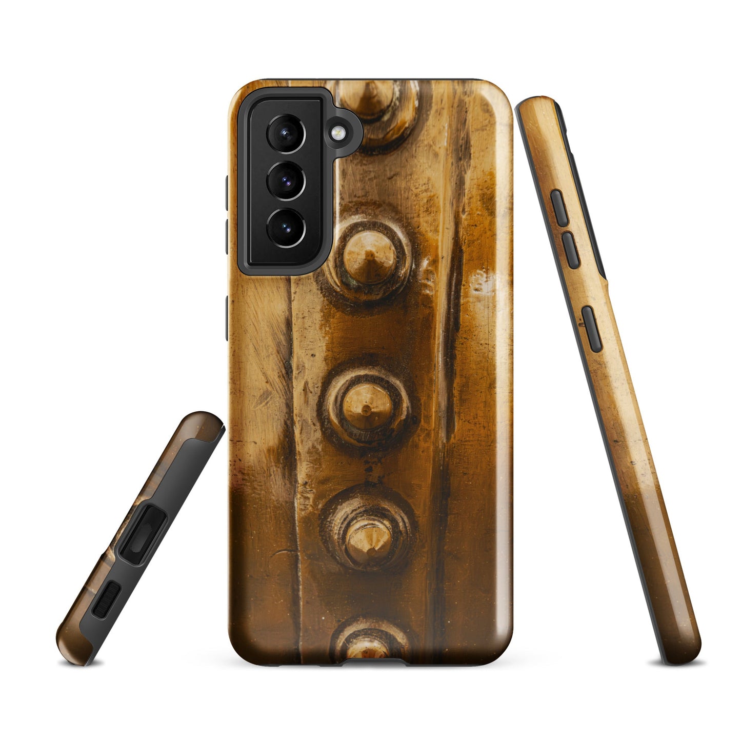 Bowmore Distillery Copper Kettle Rivets Tough Case for Samsung® Glossy / Samsung Galaxy S21 FE