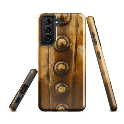 Bowmore Distillery Copper Kettle Rivets Tough Case for Samsung® Glossy / Samsung Galaxy S21 FE