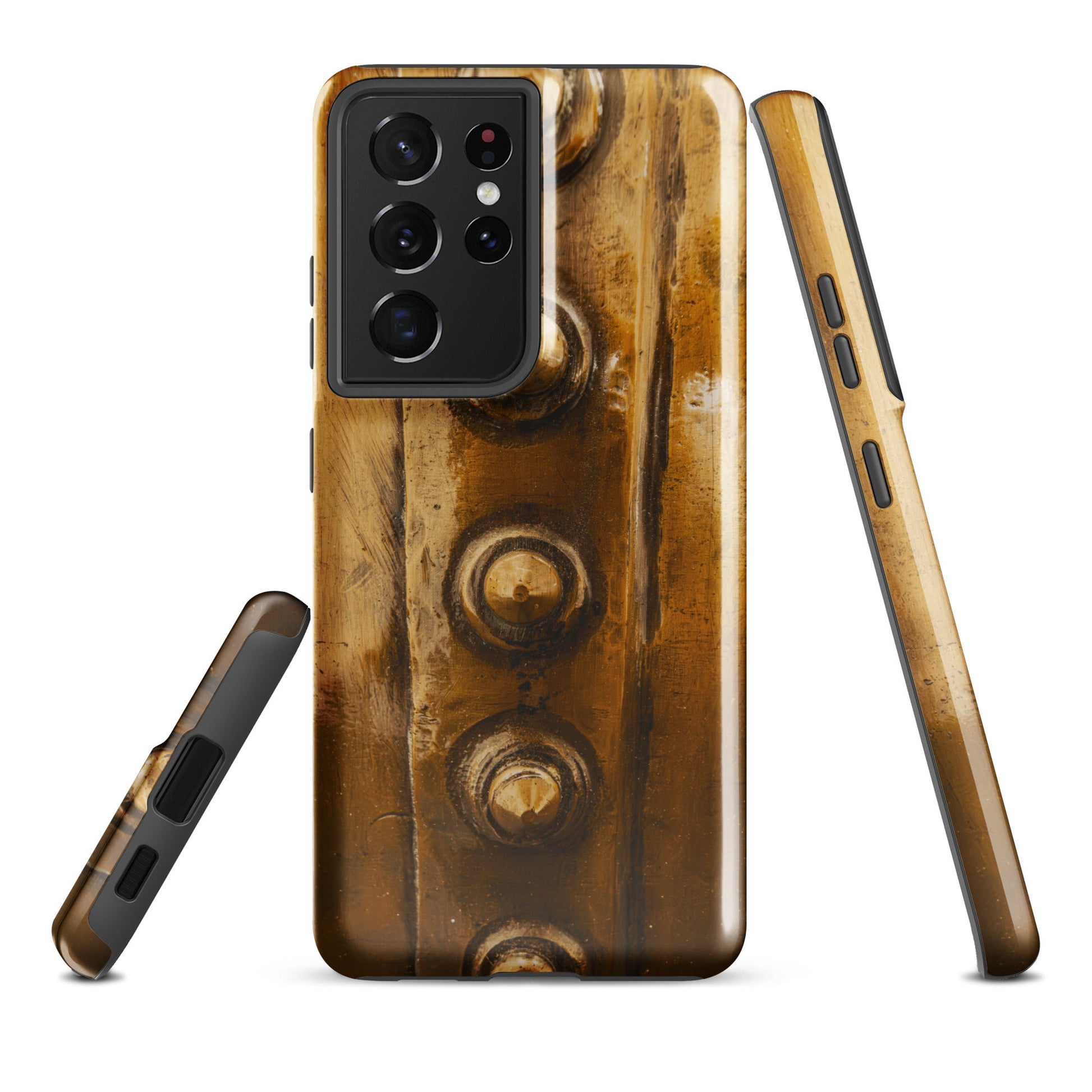 Bowmore Distillery Copper Kettle Rivets Tough Case for Samsung® Glossy / Samsung Galaxy S21 Ultra