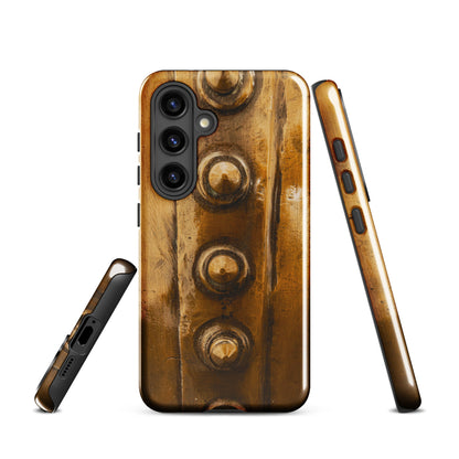 Bowmore Distillery Copper Kettle Rivets Tough Case for Samsung® Glossy / Samsung Galaxy S24