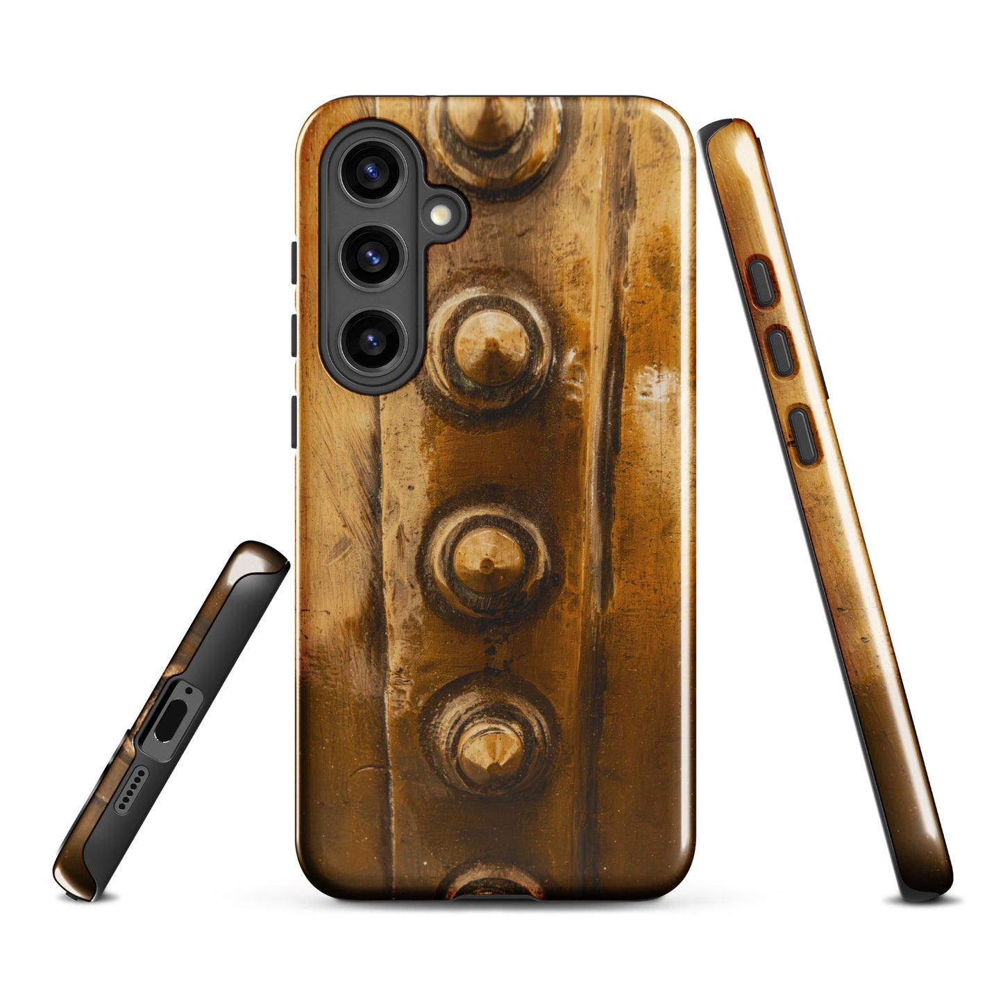 Bowmore Distillery Copper Kettle Rivets Tough Case for Samsung® Glossy / Samsung Galaxy S24 Plus