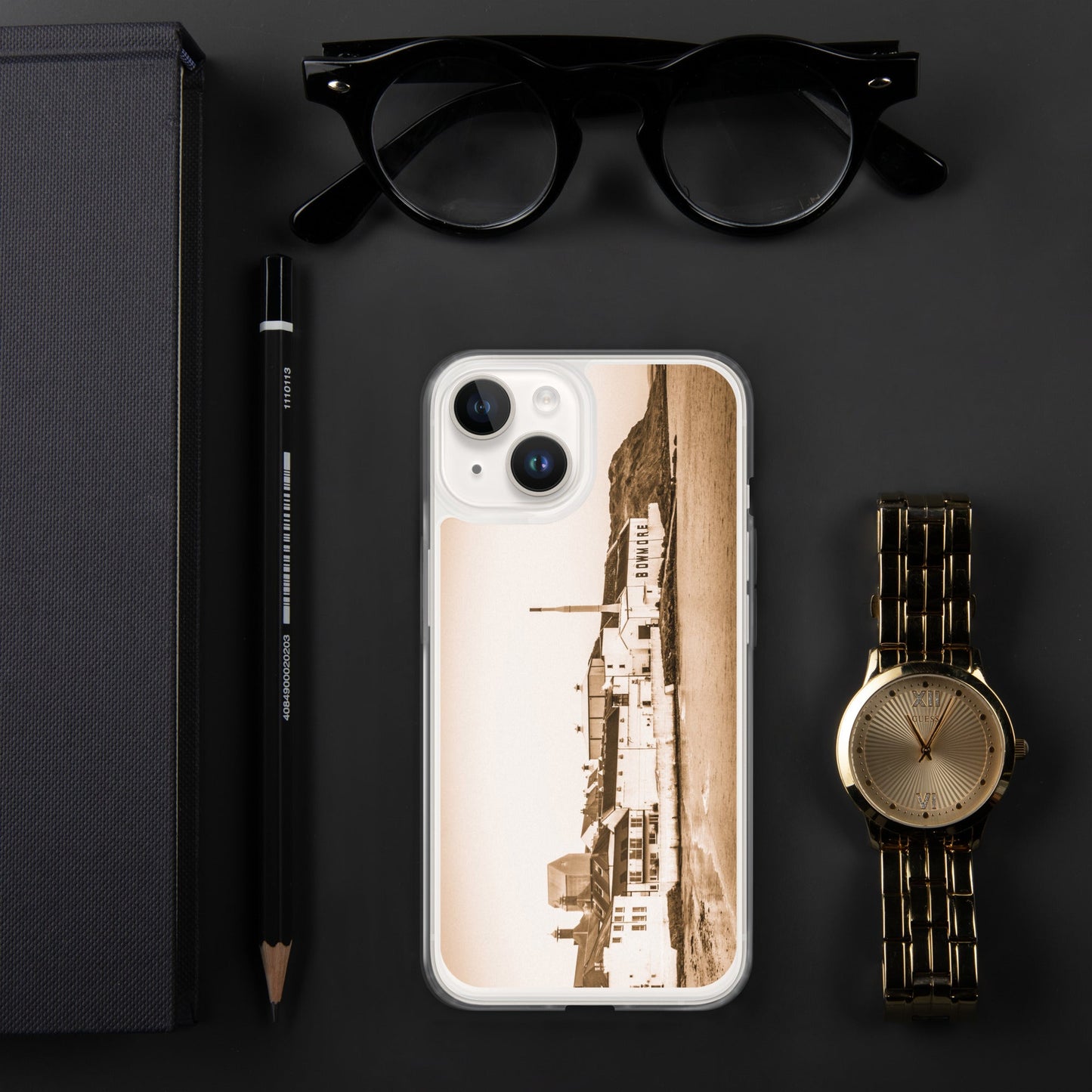 Bowmore Distillery Sepia MagSafe® Clear Case for iPhone® iPhone 14