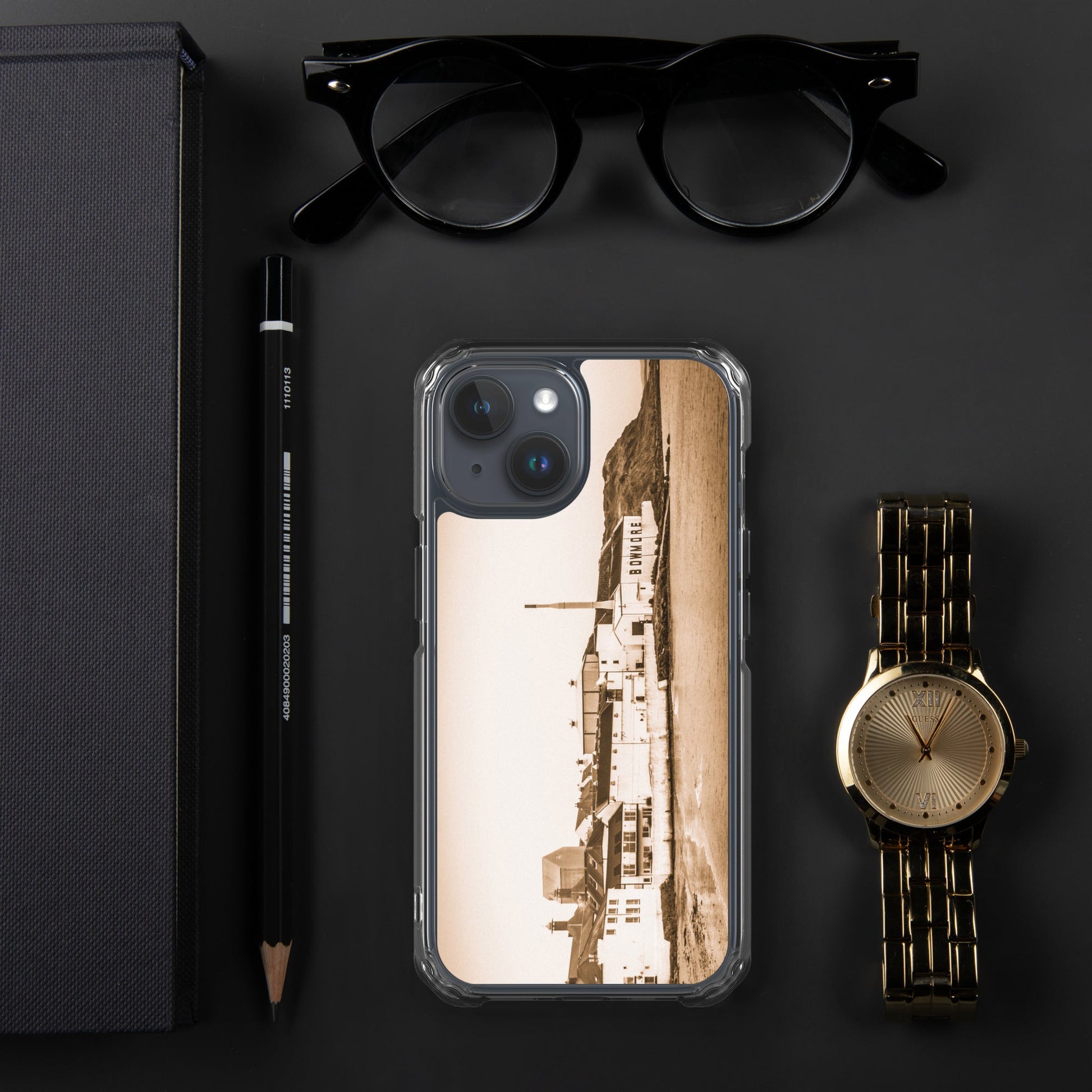 Bowmore Distillery Sepia MagSafe® Clear Case for iPhone® iPhone 15