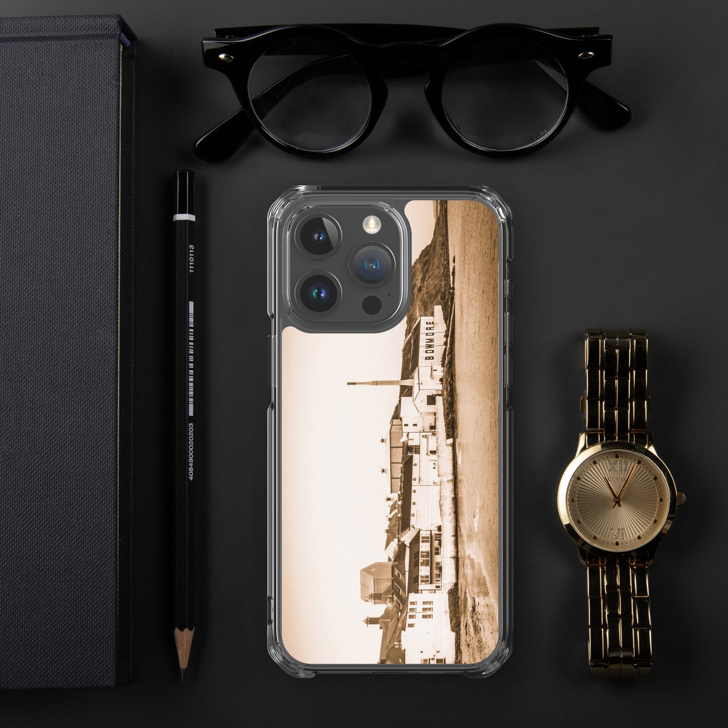 Bowmore Distillery Sepia MagSafe® Clear Case for iPhone® iPhone 15 Pro Max