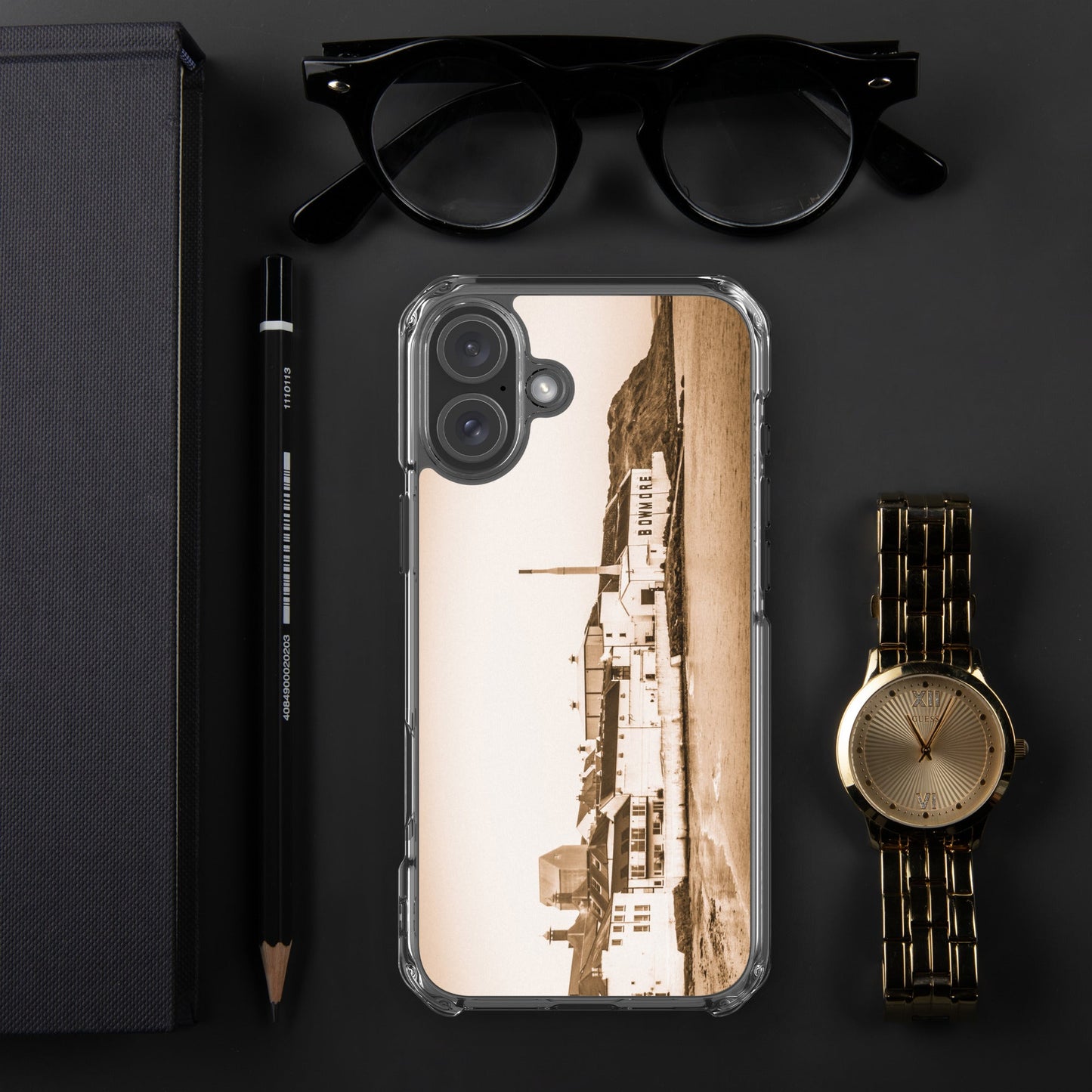 Bowmore Distillery Sepia MagSafe® Clear Case for iPhone® iPhone 16 Plus