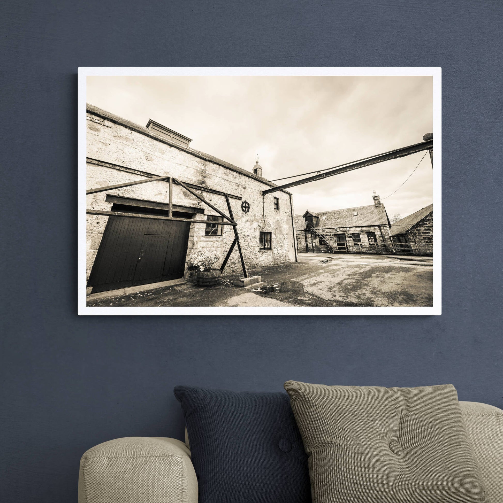 Brora Still Room Golden Black and White Hahnemühle Photo Rag Print A1 Landscape