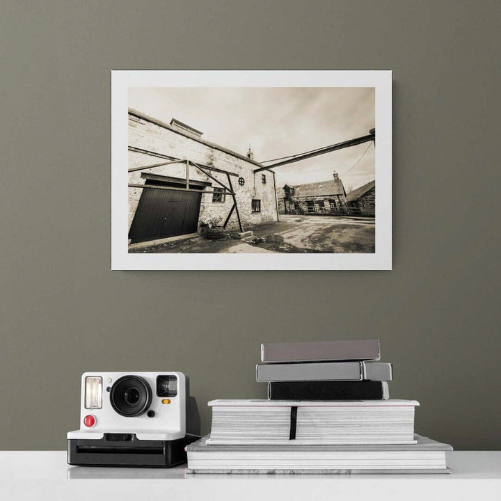 Brora Still Room Golden Black and White Hahnemühle Photo Rag Print A3 Landscape by Wandering Spirits Global