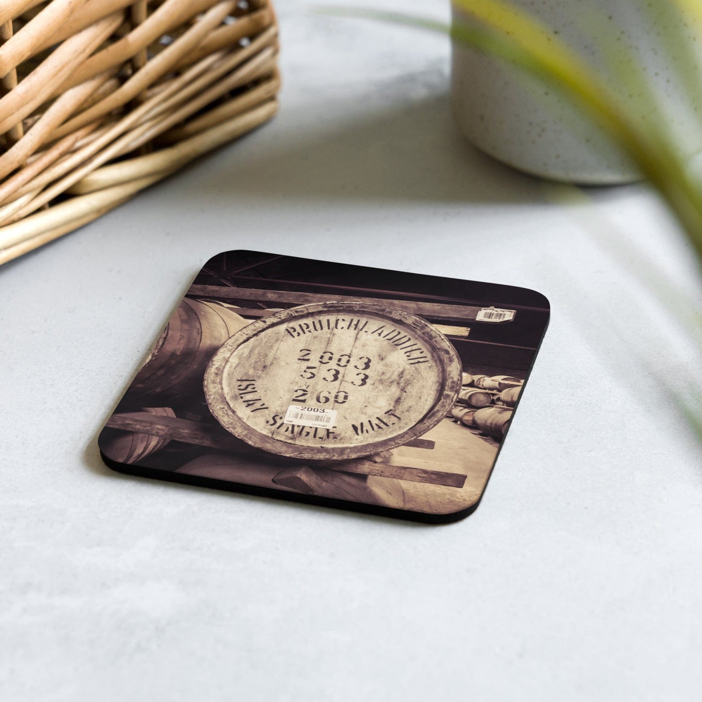 Bruichladdich 2003 Cask Soft Colour Drink Coaster by Wandering Spirits Global