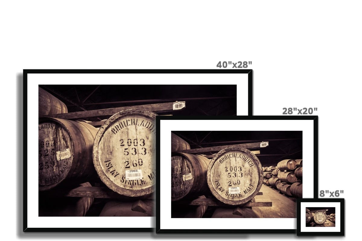 Bruichladdich 2003 Cask Soft Colour Framed & Mounted Print by Wandering Spirits Global