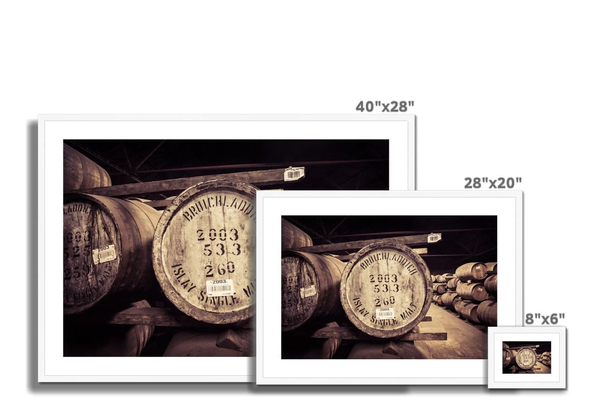 Bruichladdich 2003 Cask Soft Colour Framed & Mounted Print by Wandering Spirits Global