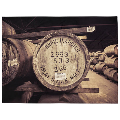 Bruichladdich 2003 Casks Throw Blanket by Wandering Spirits Global