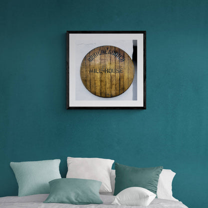 Bruichladdich Mill House Framed & Mounted Print 20"x20" / Black Frame