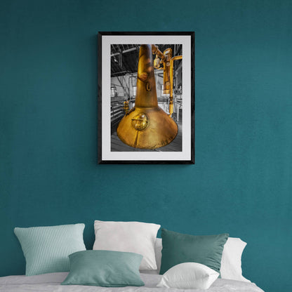 Bruichladdich Still No. 1 Framed & Mounted Print A2 Portrait / Black Frame