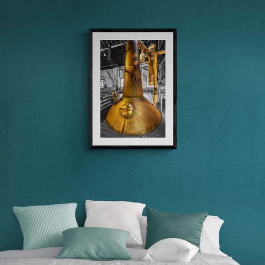 Bruichladdich Still No. 1 Framed & Mounted Print A2 Portrait / Black Frame