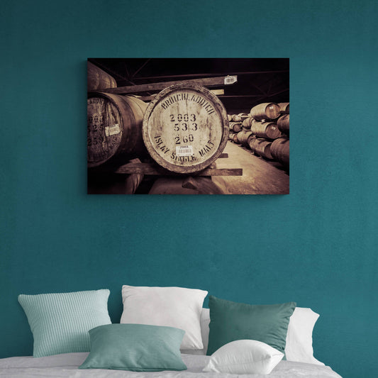 Bruichladdich Warehouse 2003 Cask Premium Canvas 36"x24" / White Wrap