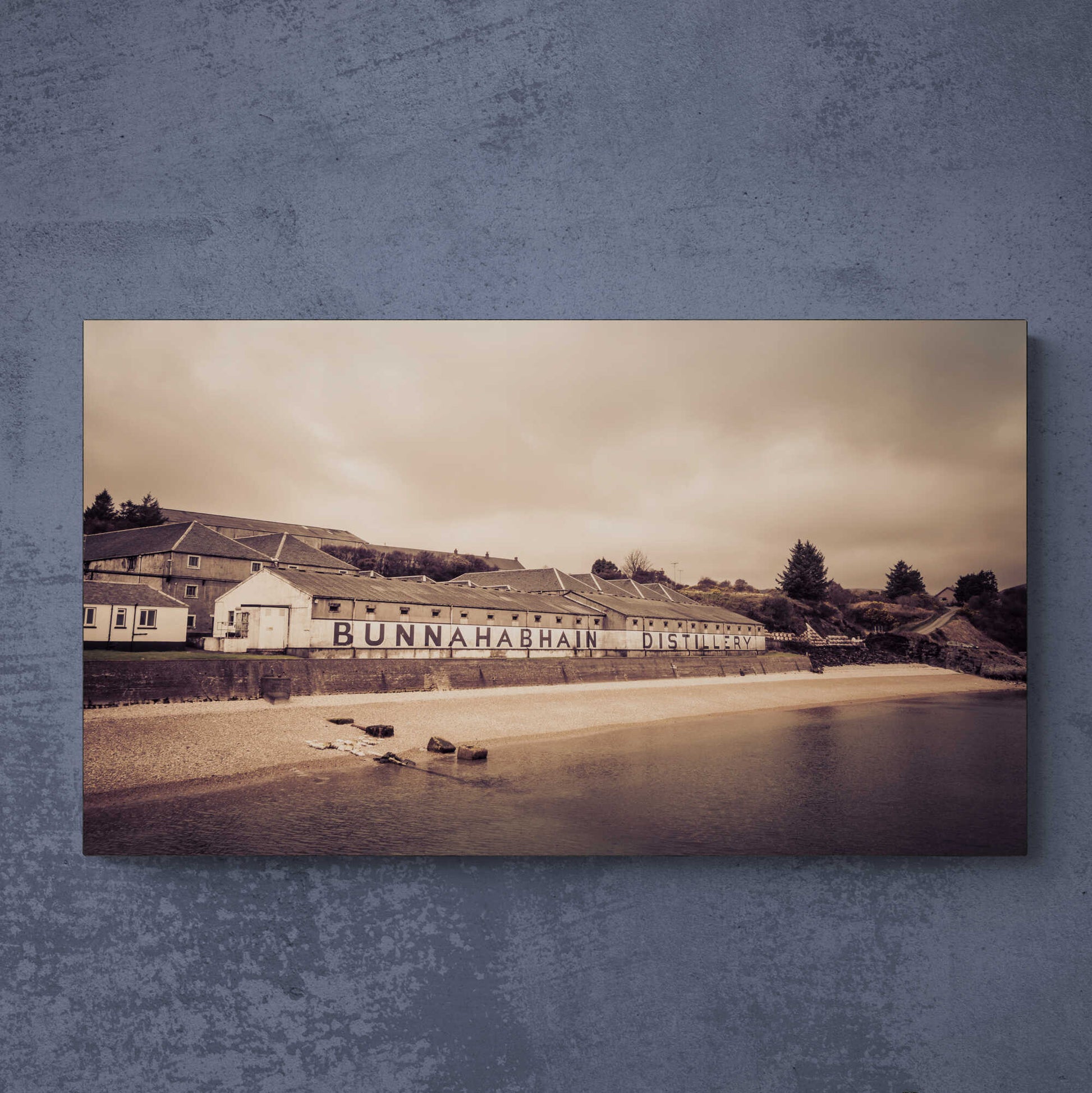 Bunnahabhain Distillery Warehouse Soft Colour C-Type Print by Wandering Spirits Global