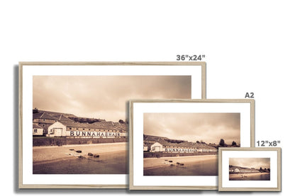 Bunnahabhain Distillery Warehouse Soft Colour Framed & Mounted Print by Wandering Spirits Global