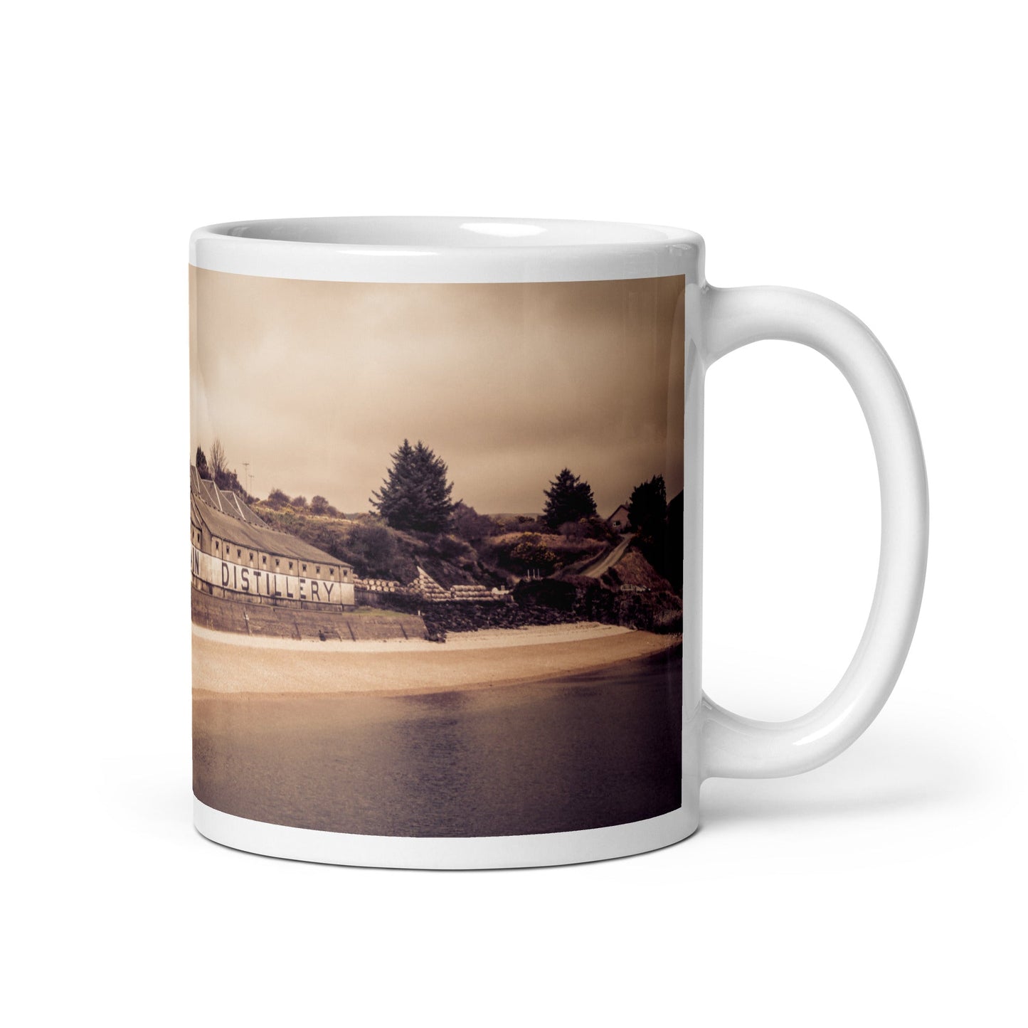 Bunnahabhain Distillery Warehouse Soft Colour Mugs 11 oz by Wandering Spirits Global