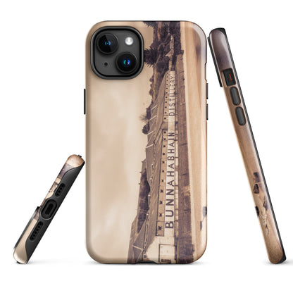 Bunnahabhain Distillery Warehouse Tough iPhone Case Glossy / iPhone 15 Plus by Wandering Spirits Global