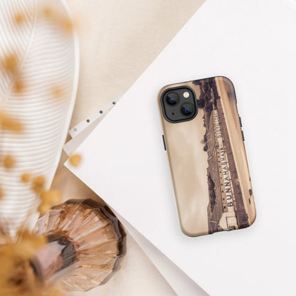 Bunnahabhain Distillery Warehouse Tough iPhone Case Matte / iPhone 13 by Wandering Spirits Global