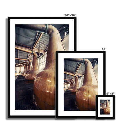 Caol Ila Copper Stills Framed & Mounted Print