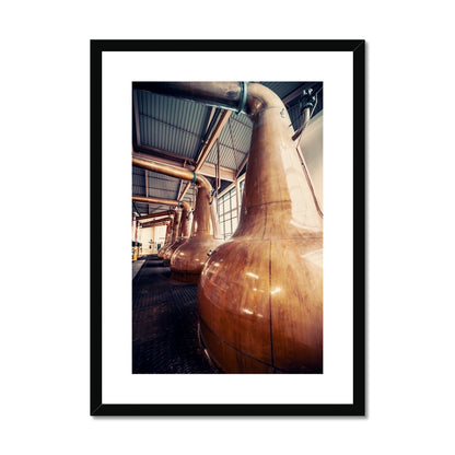 Caol Ila Copper Stills Framed & Mounted Print