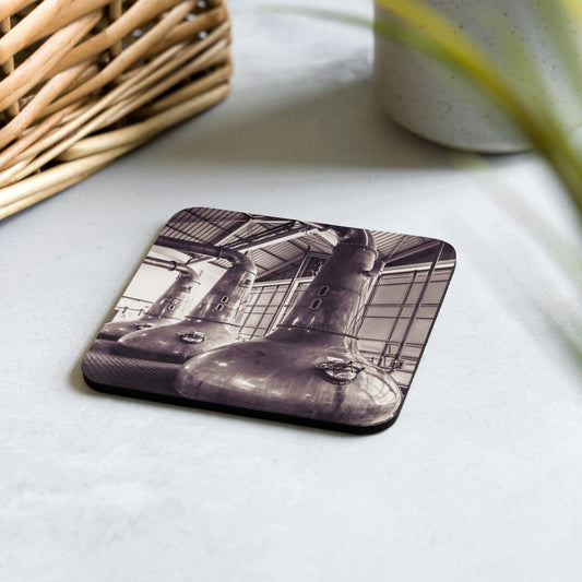 Caol Ila Stills Sepia Drink Coasters by Wandering Spirits Global