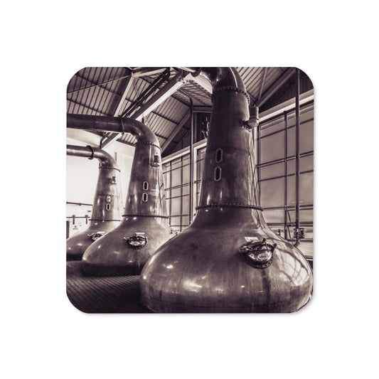 Caol Ila Stills Sepia Drink Coasters by Wandering Spirits Global