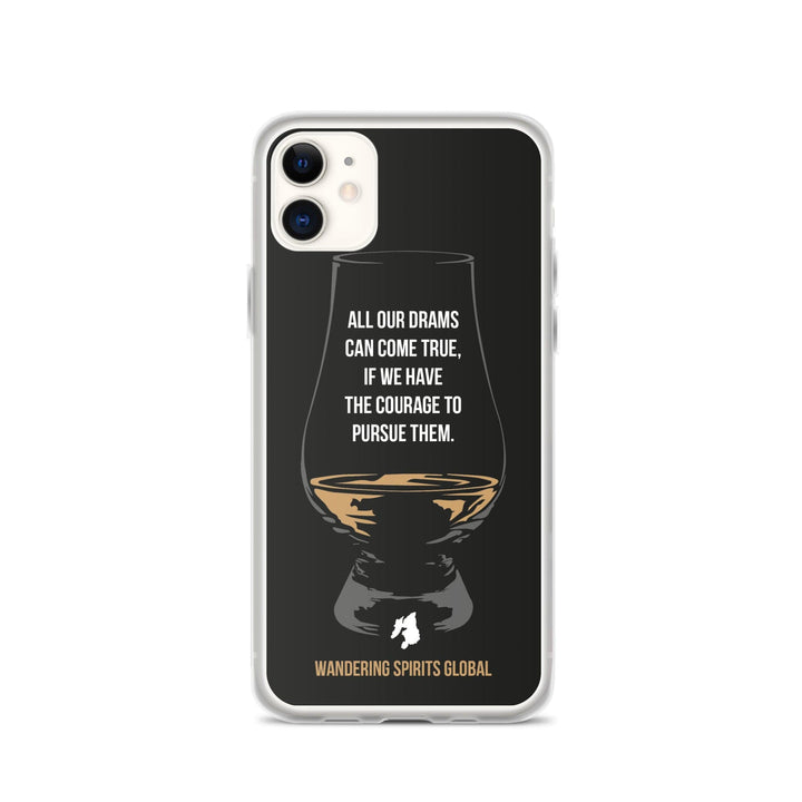 All Our Drams Can Come True iPhone Flexi Case iPhone 11 / Black by Wandering Spirits Global
